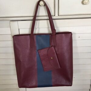 Jcrew leather tote bag